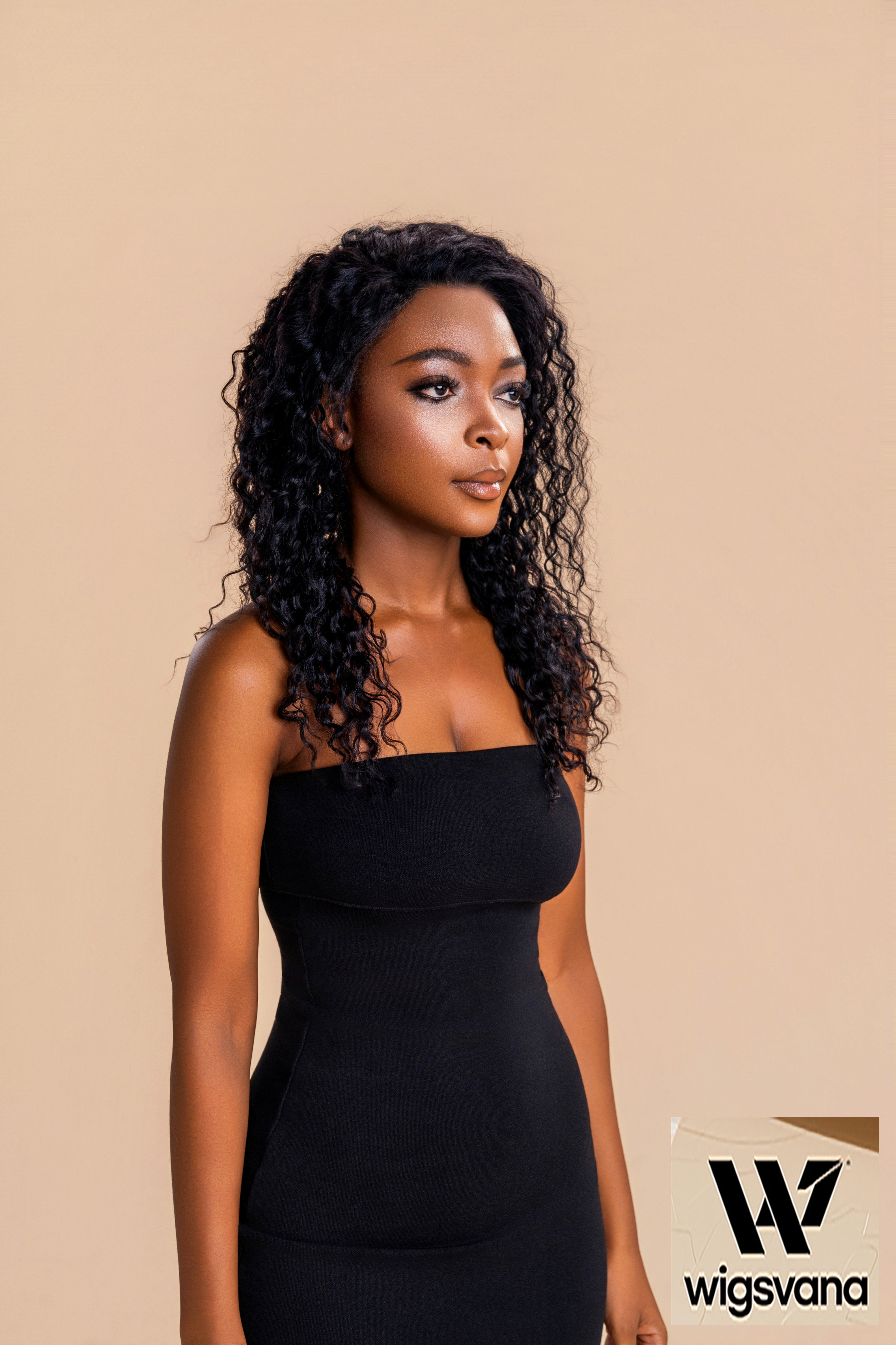 Wigsvana Small roll 13*4 front lace 100% real hair head cover water wave hair wigs