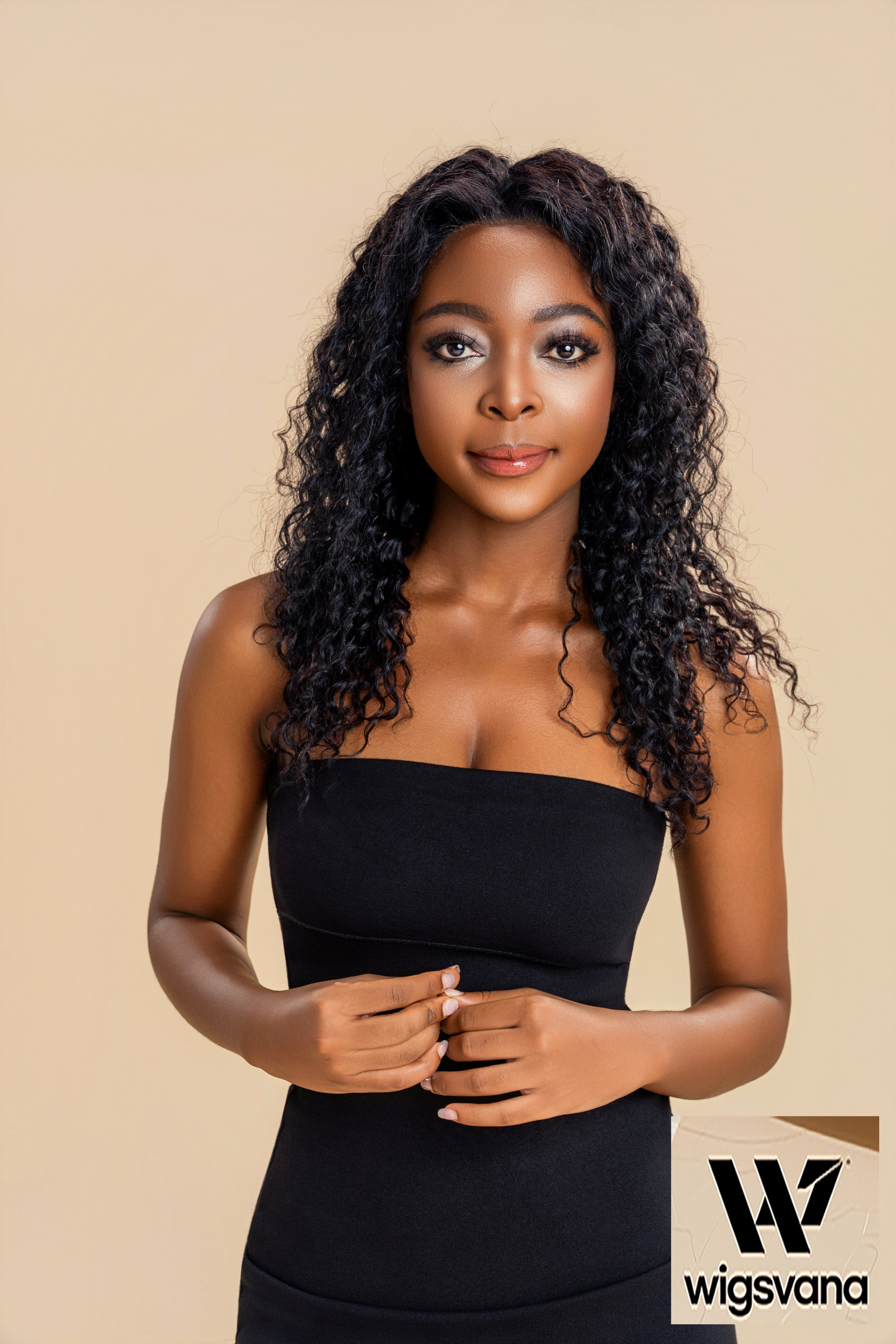 Wigsvana Small roll 13*4 front lace 100% real hair head cover water wave hair wigs