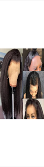 European and American human hair wigs made of 100% real human hair - kinky straight human hair wigs. Lace hair head coverings.