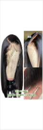 13*4 Front Lace Bobo Real Human Hair Wig Head Cover